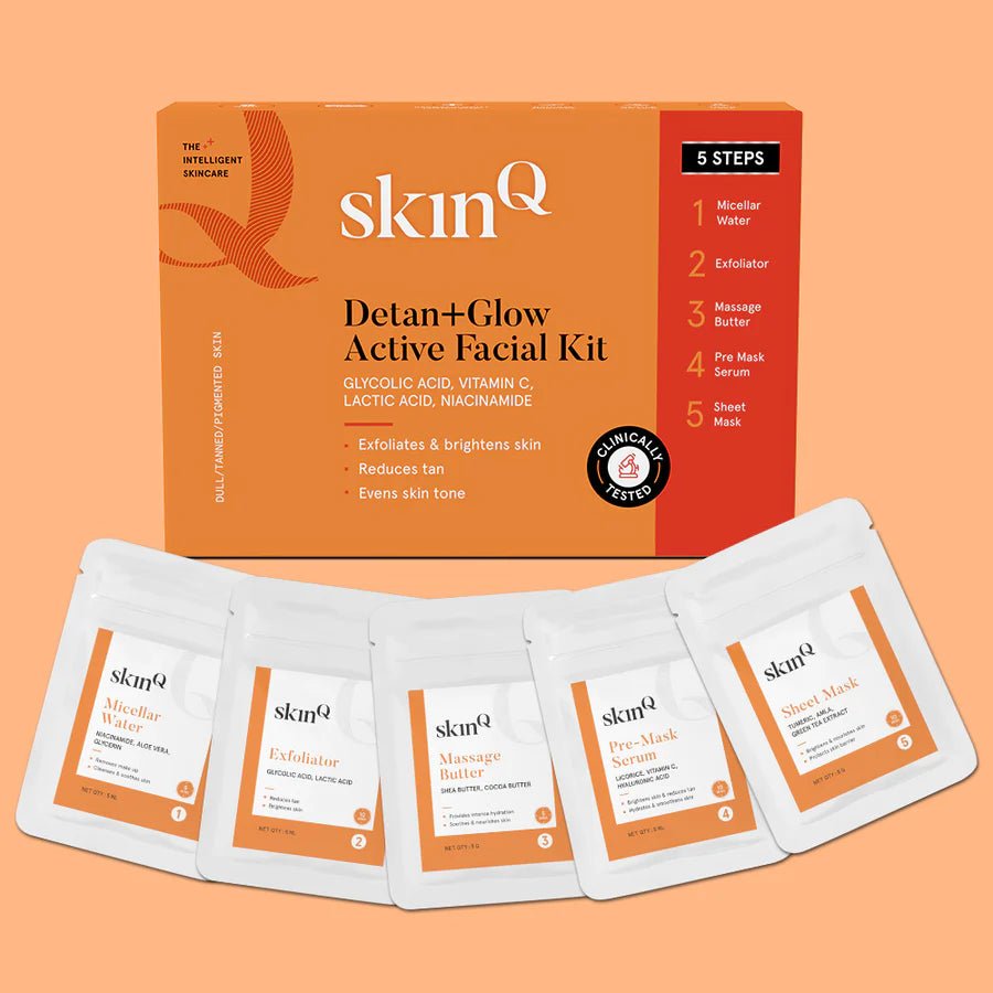 How to use SkinQ Detan+Glow Active Facial Kit