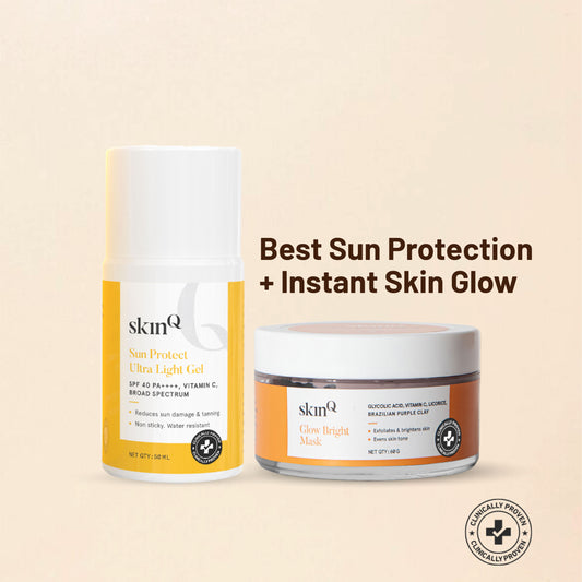 Glow & Protect Radiance Duo | Dermatologist-Recommended Skincare Products for Women and Men | Best Sunscreen and Face Mask Duo