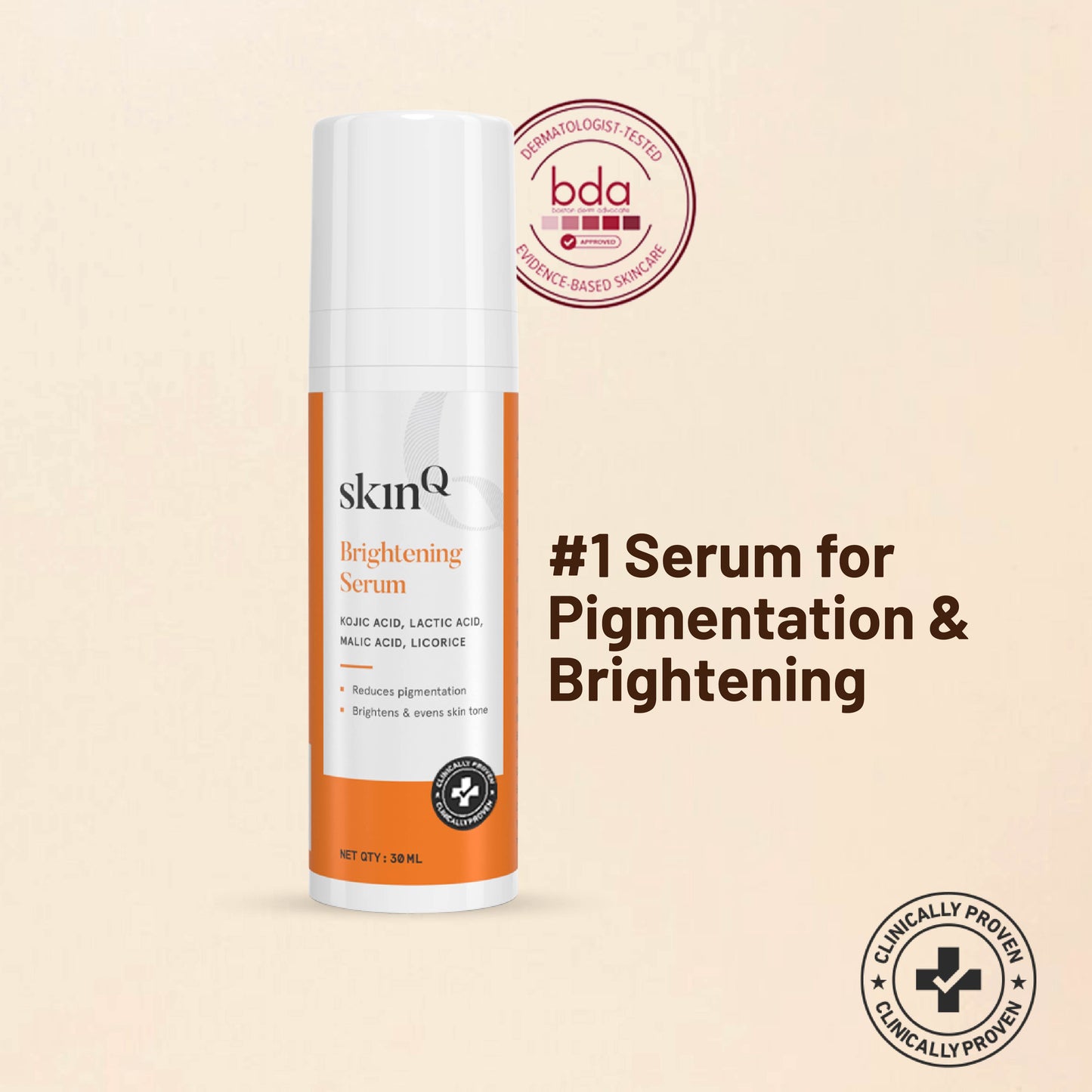 Brightening Serum for Glowing Skin: Clears Pigmentation and Dark Circles | Best Serum for Pigmentation | Best Kojic Acid Serum