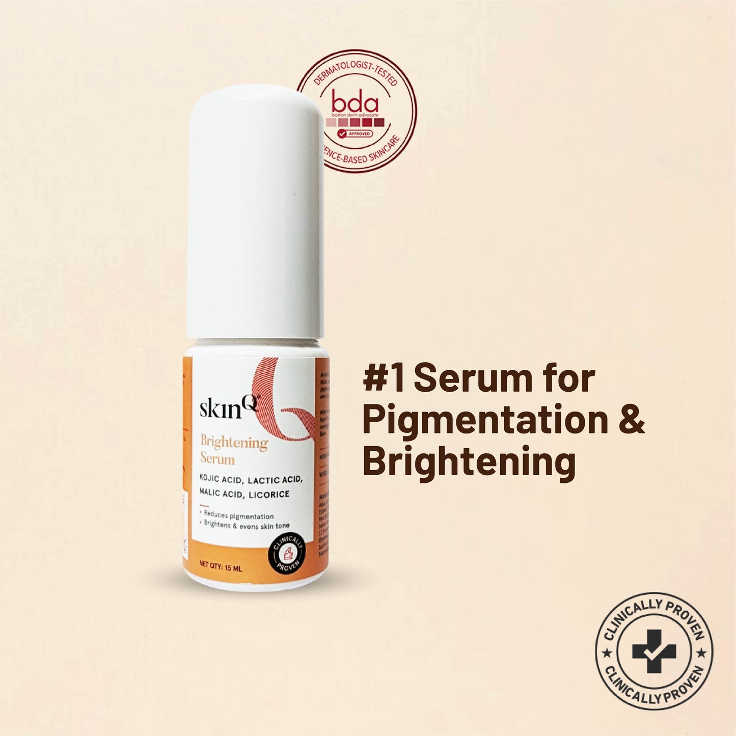 Brightening Serum for Glowing Skin: Clears Pigmentation and Dark Circles | Best Serum for Pigmentation | Best Kojic Acid Serum