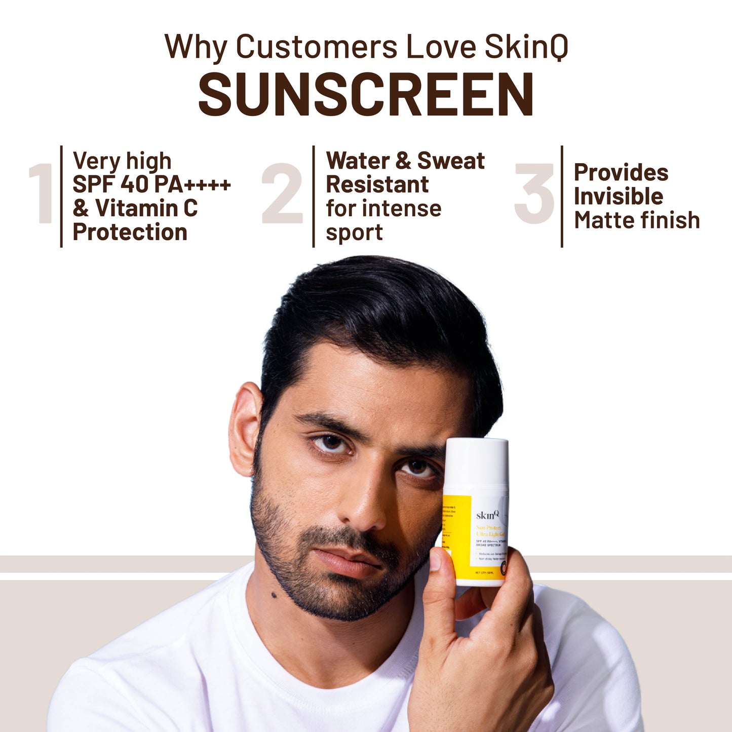 Sun Protect Ultra Light Non-sticky Sunscreen Gel: SPF 40 PA++++ | Vitamin C Sunscreen Gel | Broad Spectrum UVA and UVB Protection