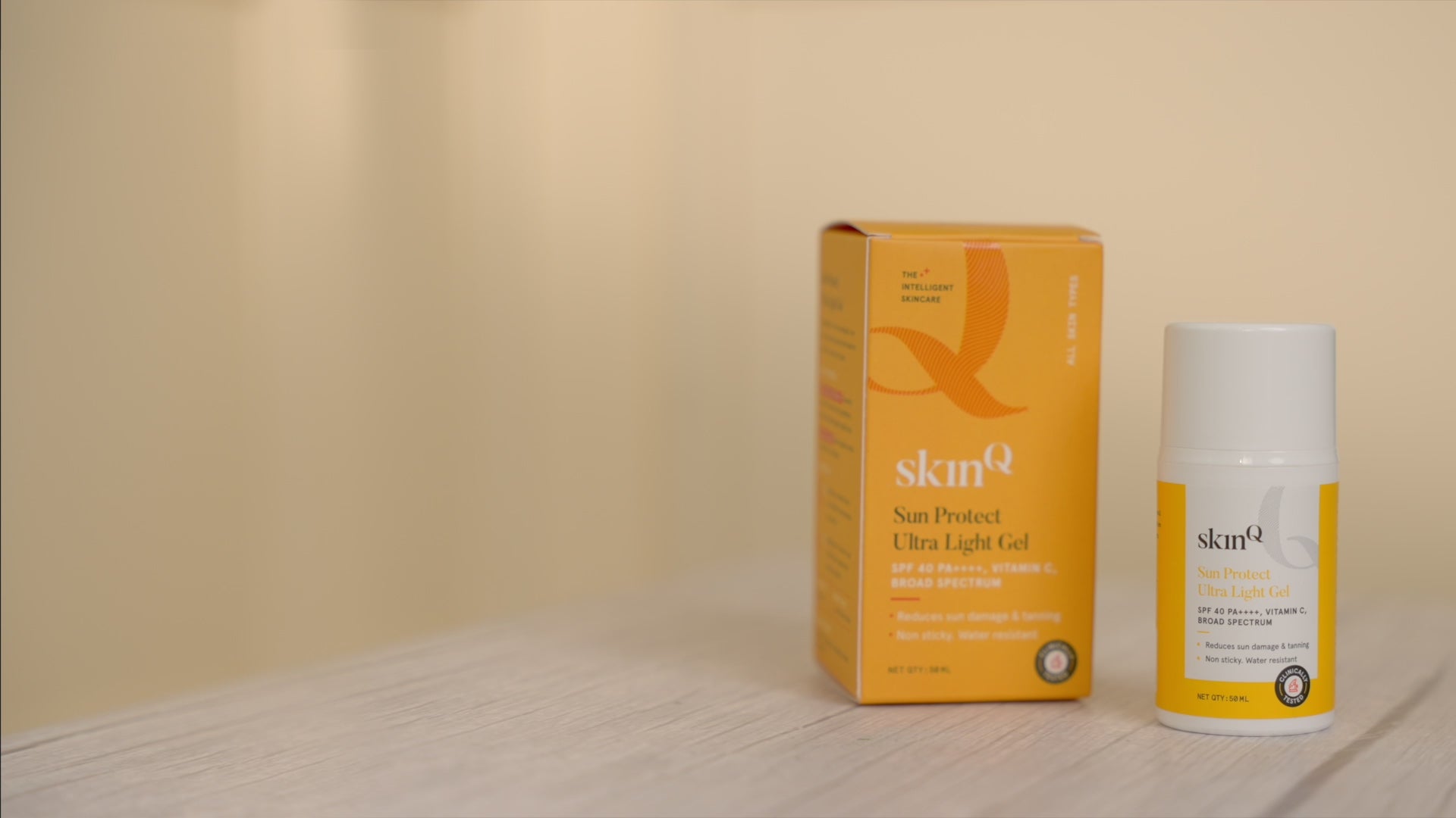 Load video: SkinQ Certified Sunscreen Gel - Gentle Formula for Daily Sun Protection